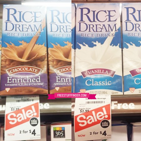 $1.00 Rice Dream Rice Milk at Whole Foods Market