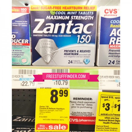 Free Zantac at CVS + $4 Moneymaker