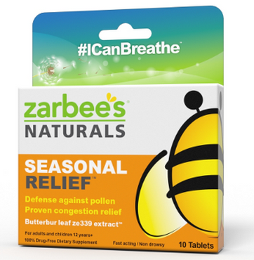 Free Sample Zarbee's Seasonal Relief