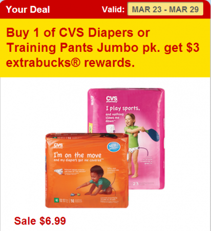 $3.99 Jumbo Pack Diapers at CVS
