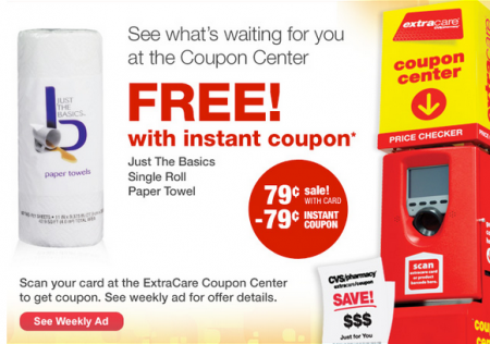 Free Just The Basics Paper Towel at CVS