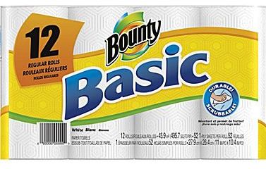 Bounty Basic $0.58 per Roll at Staples