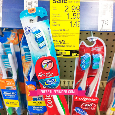 $0.49 Colgate 360 Clean Toothbrush at Walgreens