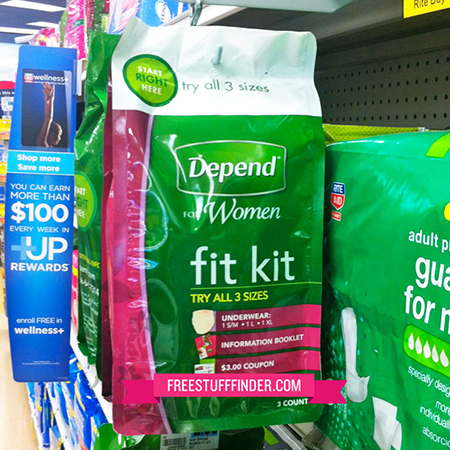 Free Depend Fit Kit at Rite Aid + Moneymaker (Week 4/20)