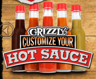 Free Bottle Custom Hot Sauce from Grizzly