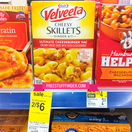 $0.50 Kraft Velveeta Cheesy Skillets Dinner at Walgreens