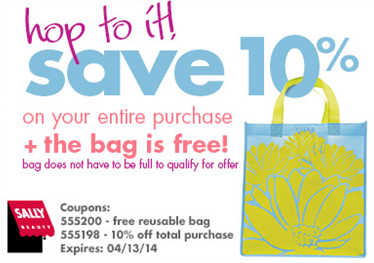 Free Tote Bag + 10% off Coupon at Sally Beauty