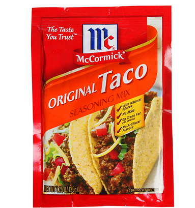 Free McCormick Taco Seasoning at Walgreens