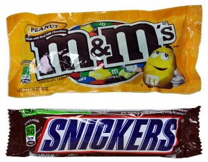 $0.45 Snickers and M&M’s at Rite Aid