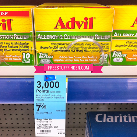 $0.49 Advil Allergy Congestion Relief at Walgreens