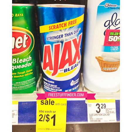$0.50 Ajax Cleanser at Walgreens