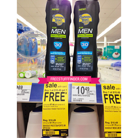 $3.75 Banana Boat SunScreen at Walgreens