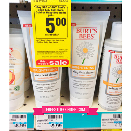 $4.49 (Reg $10) Burt's Bees Brightening Facial Cleanser at CVS