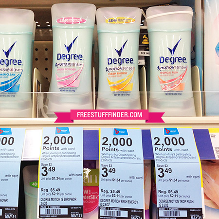 $1.49 Degree MotionSense Deodorant at Walgreens (Week 5/25)