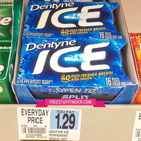 $0.25 (Reg $1.29) Dentyne Ice Gum at Rite Aid