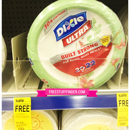 $1.15 (Reg $3.39) Dixie Paper Plates at Walgreens