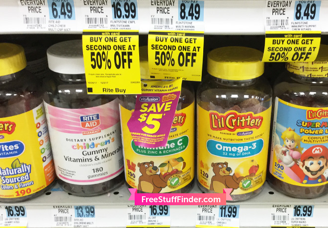 *HOT* FREE Lil Critters Vitamins at Rite Aid + $1.01 Moneymaker (Week 11/5)