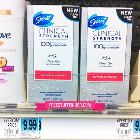 $2.49 (Reg $8) Secret Clinical Deodorant at Rite Aid (Week 4/27)