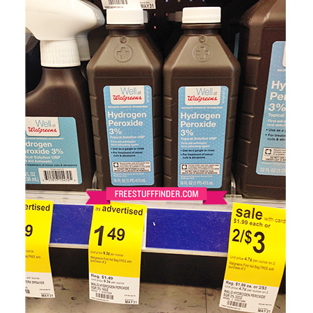 $0.33 Hydrogen Peroxide + Free First Aid Bag at Walgreens