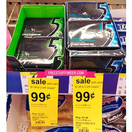 Free Wrigleys 5 Gum at Walgreens (Week 5/4)