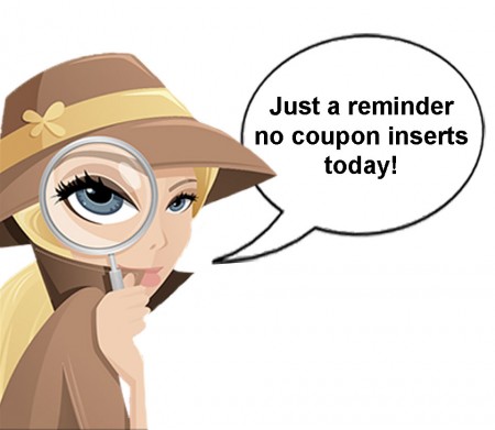 No Coupons Inserts Today - 5/25