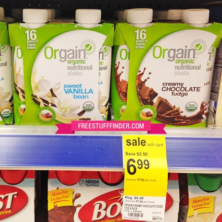 $2.99 (Reg $10) Orgain Shakes 4-Pack at Walgreens (Print Now!)