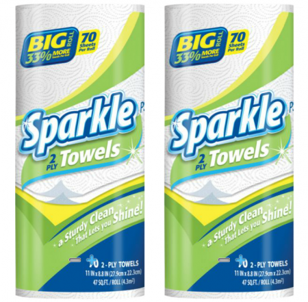 30 Rolls Sparkle Paper Towels $16.99 (Reg $33) + Free Shipping