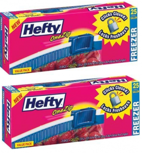 $1.35 (Reg $3.19) Hefty One Zip Bags at Walgreens