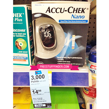 Free Accu-Chek Glucose Monitor + $3.00 Moneymaker at Walgreens