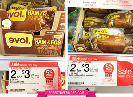 $0.66 (Reg $2) Evol Frozen Burritos at Target