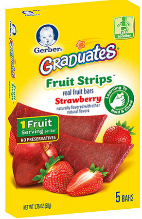 $0.99 Gerber Graduates Fruit Strips at Safeway Affiliate Stores 