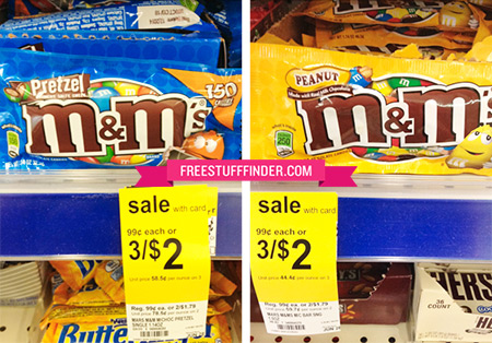 $0.25 (Reg $1) M&M's Candy at Walgreens