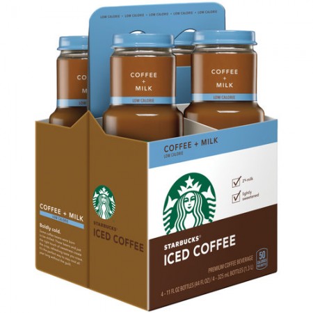 $3.99 (Reg $6) Starbucks 4-pk Iced Coffee at Walgreens