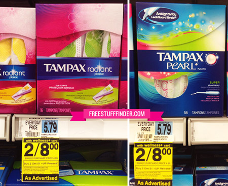 $2.25 (Reg $4) Tampax Tampons at Rite Aid