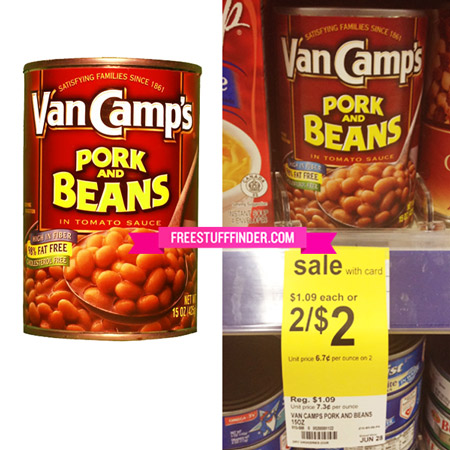 $0.25 Van Camp's Pork & Beans at Walgreens