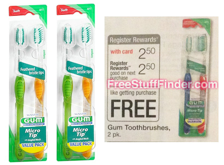 Free Gum Toothbrushes at Walgreens (Week 6/29)