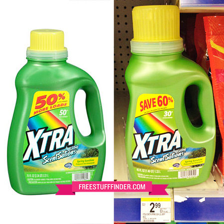 $1.49 (Reg $3) Xtra Laundry Detergent at Walgreens