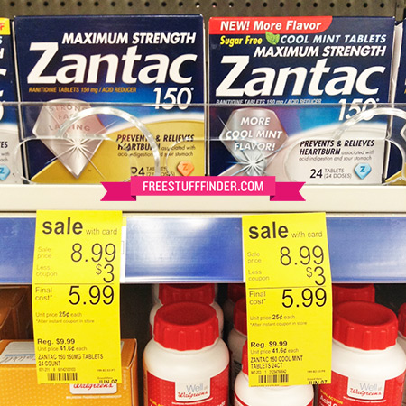 $1.99 (Reg $10) Zantac Acid Reducer at Walgreens