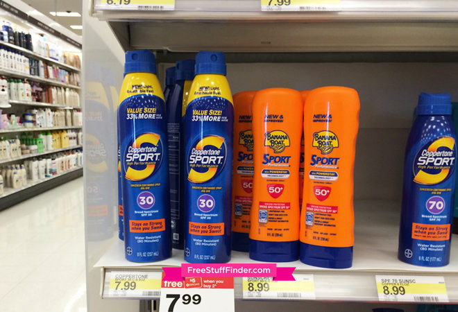 $2.99 (Reg $8) Coppertone Sport Sunscreen at Target