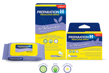 Possible Free Preparation H Medicated Wipes for Women