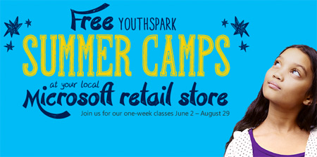 FREE YouthSpark Kids Camp at Microsoft