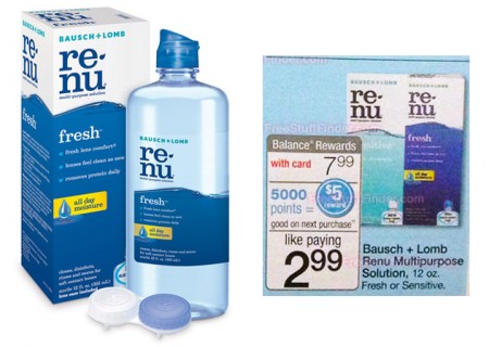 *HOT* $0.64 (Reg $9) Renu Contact Solution at Walgreens 