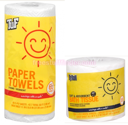 $0.50 Sunny Smile Paper Towels or Bath Tissue at Walgreens