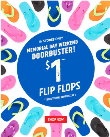 *HOT* $0.80 Flip-Flops at The Children's Place (In-Store Only)