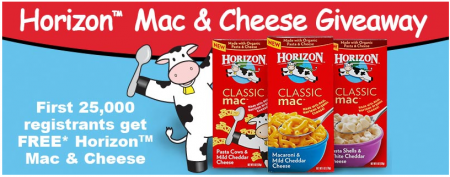 *HOT* Free Horizon Mac & Cheese (25,000 Only)