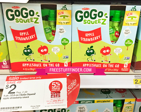 $1.00 (Reg $2.49) GoGo SqueeZ at Target