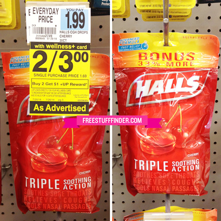 $0.50 (Reg $2.29) Halls Cough Drops at Rite Aid