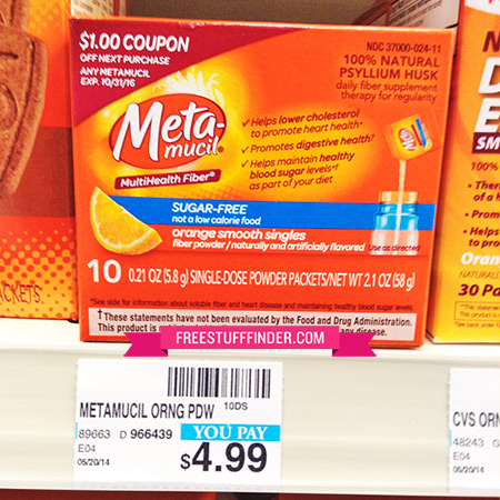 Free Metamucil at CVS