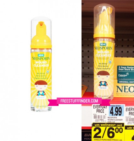 $1.00 (Reg $5) Neosporin Kid's Wound Cleanser at Rite Aid 