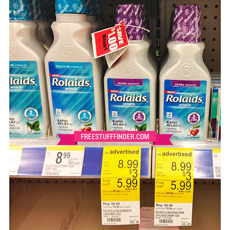 $1.49 (Reg $9) Rolaids Antacid at Walgreens